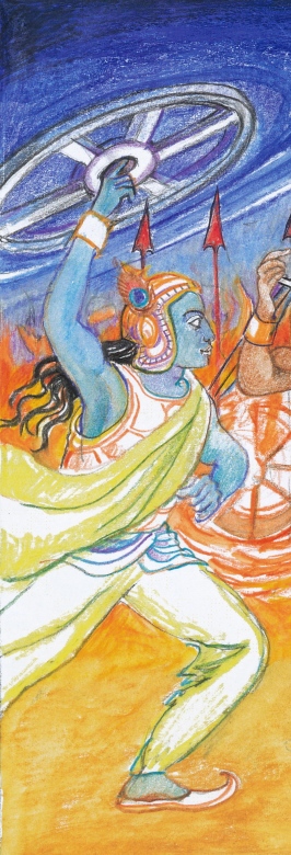 Sacred India Tarot - Krishna in Mahabharatha