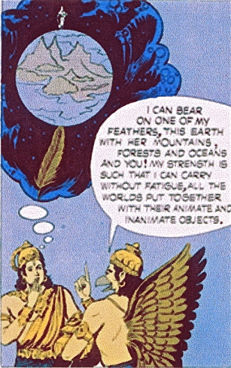 SITA visual reference from comic book - Indra & Garuda